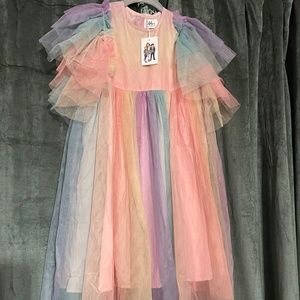 Lola and the Boys rainbow dress
